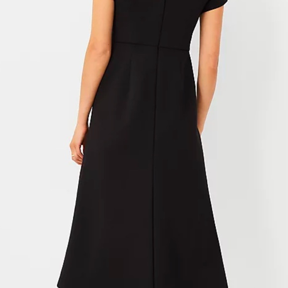 Ann Taylor Midi Flare Dress in Double Knit - Picture 5 of 6